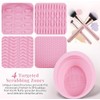Makeup Brush Cleaning Bowl, Compact Lightweight Accessory for Travel and