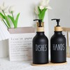 ZYGNHMO Bathroom Soap Dispenser Set, 16 oz Hand and Dish