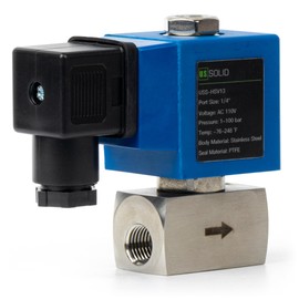 U.S. Solid High Pressure Solenoid Valve - 1/4 Inch 100 bar Stainless Steel 110V AC High Pressure High Temperature Resistance Electric Solenoid Valve, 100 bar, -76-248?