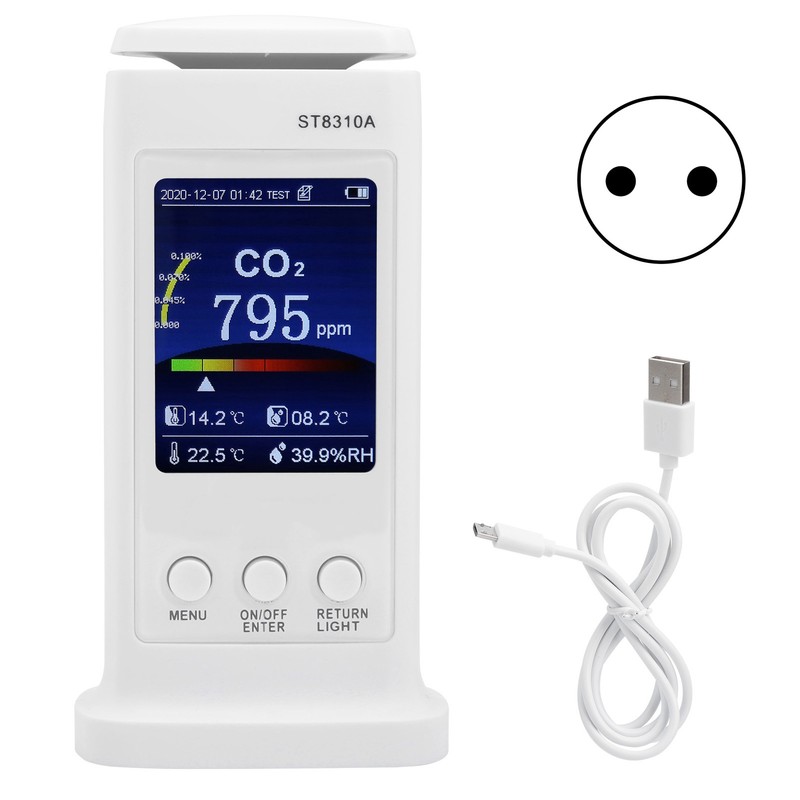 ST8310A Carbon Dioxide Tester Recorder Air Quality Detector Temperature Humidity