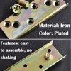 Bed Brackets Corner, 4 Sets Bed Rail Brackets, Heavy Duty