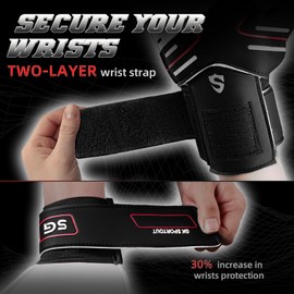 Fingersave Goalkeeper Gloves for Children, Teenagers & Adults, Non-Slip with Strong Protection for Fingers, Black, black, 5