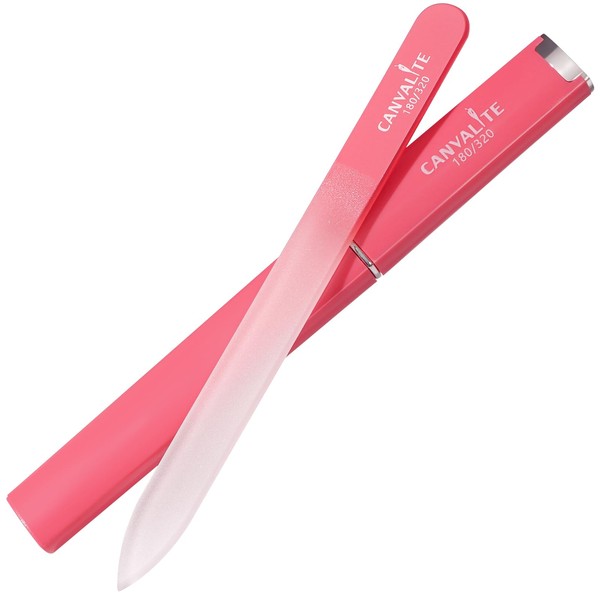 CANVALITE Glass Nail File for Natural Nails Double Sided 180/320