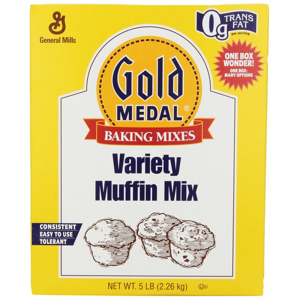 GeneralMills LR/D GOLD MEDAL VARIETY MUFFIN MIX 6 CASE 5 POUND, 5-pounds