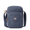 Troop London TRP0370 Classic Canvas Across Body Bag Burgundy