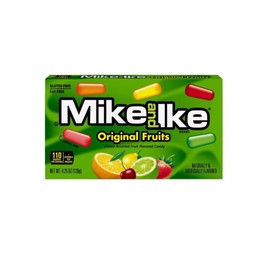 Variety Pack Candy Mix Mike and Ike & Taffy Ropes, 3 Each of 5 Flavors, Individually Wrapped, Original Fruits, Sour Lemon, Tropical Typhoon, Strawberry, Banana, Perfect for Parties and Gifts