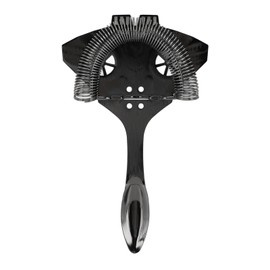 Ice Strainer Effective Filtering 304 Stainless Steel Multifunctional Cocktail Strainer for Home Professional Bar Black