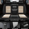 Unbranded Full Set Cushion Pad Car 5-Seat Covers PU Leather