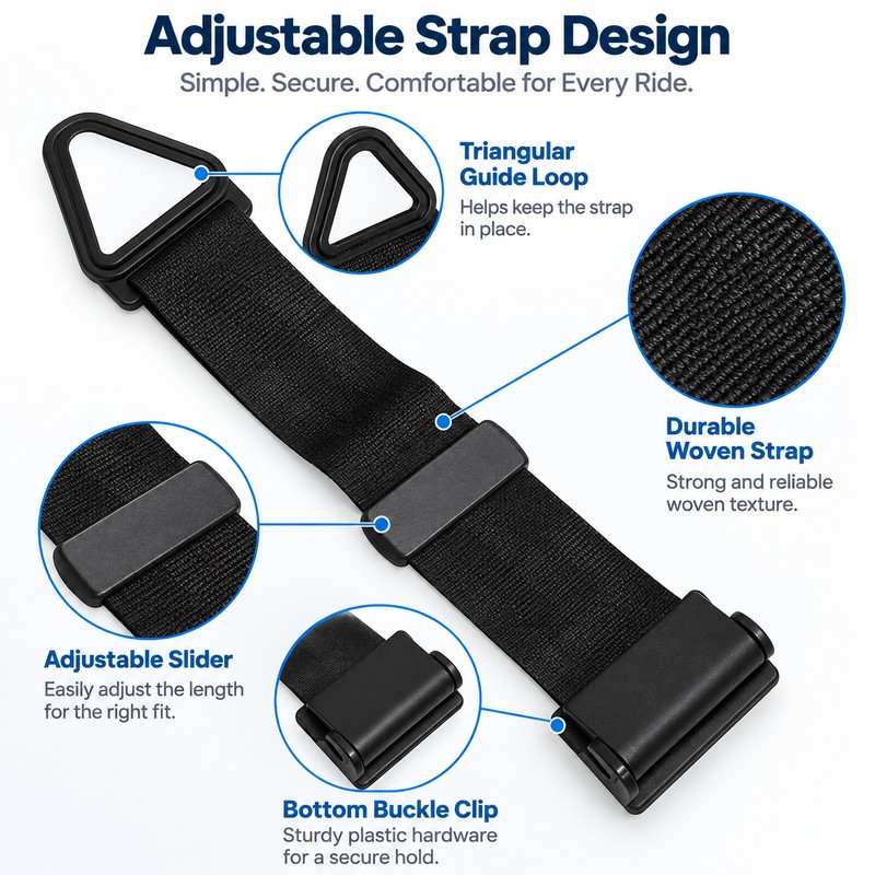 Seat Belt Shoulder Positioning Clip – Adjustable Comfort Accessory for