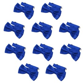 DonDon Men's Bow Tie, 12 x 6 cm, Tied and Adjustable Length, Set of 10 -
