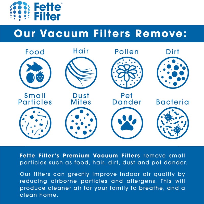 Fette Filter Filtro de vacío compatible con Bissell 97D5. Compare