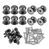 sourcing map 12mm Head Dia. Round Knobs Pull Handle, 24pcs