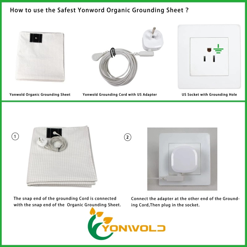 Yonwold Organic Grounding Sheet 10% Silver for Bed Sleeping Therapy