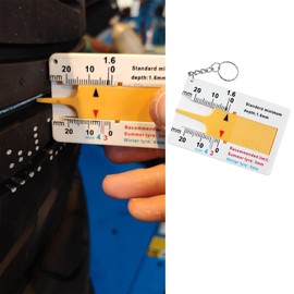 Tire Tread Depth Gauge, Portable 0-20 mm Tyre Tread Depth Gauge Tire Ruler Portable Tyre Tread Checker Adjustable Tyre Gauge Tread Depth Gauge for Car Truck Motorcycle Range Tire Tread Depth Gauge
