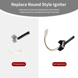 Replacement for Round Style Ignitor Dryer Igniter WE4X739, AP6796735, PS12342916, SDE358 134393700 5304517325 AP3749553 137524000 PS975823 WE04X25996 WE04X0739 WE04X10128 134192000