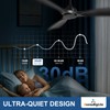 BvenuBigLite Ceiling Fan Without Light: 52 Inch Outdoor Fan for
