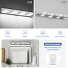 Donrao 30-Inch 4-Light LED Modern Chrome Bathroom Vanity Light Fixtures