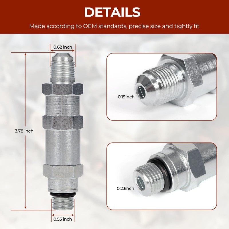 Atesilor Fuel Check Valve Compatible with Detroit Diesel S50 8.5L