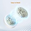 QKF Temperature and Humidity Sensor, Require Zigbee Hub, Wireless Smart