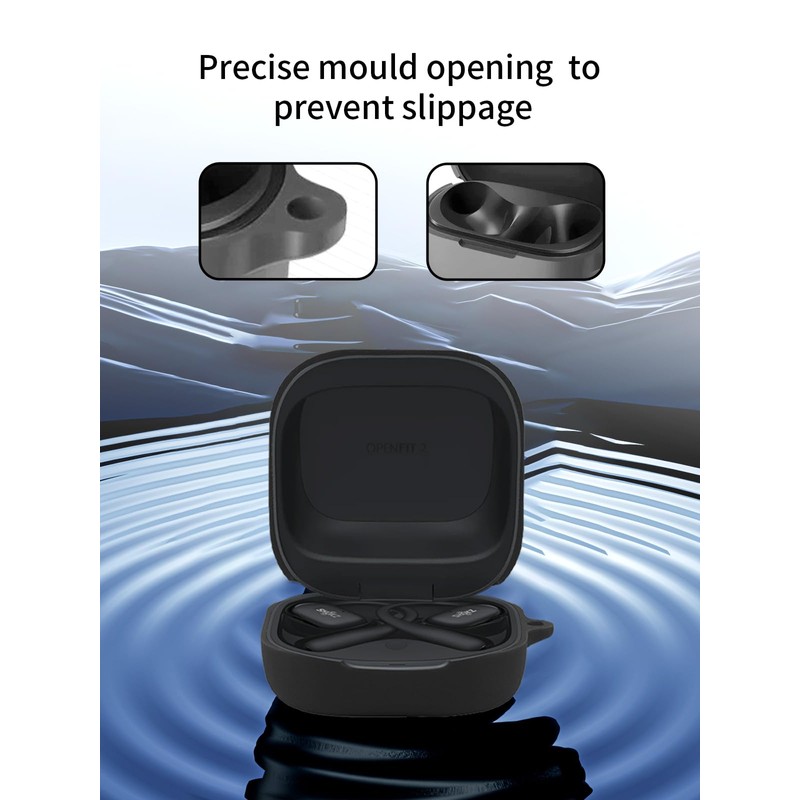 Compatible with SHOKZ OpenFit 2 Active Noise Cancelling Earbuds,Premium Silicone