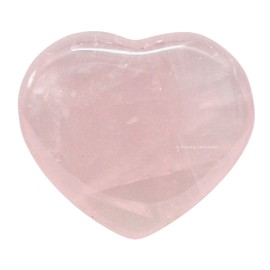 Rose Quartz Stone Heart - Pack of 10 Crystal Heart Stones Rocks - Corazones De Piedra Crystals and Healing Stones Heart Shaped Crystal - Stocking Stuffers Gifts