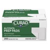 Curad Curad Alcohol Disinfectant Prep Pads, 2-ply, Medium Size, 200
