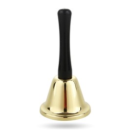 Santa Claus Bell - Santa Costume Accessory - Christmas Bell Gold - Bell for Christmas & Advent for Santa Claus