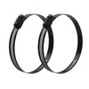 ISPINNER 2pcs 8 Inch Stainless Steel Adjustable 194-216mm Size Range