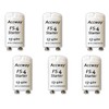 Accway 6 Pack FS-4 Fluorescent Lamp Starter with Condenser,Fuse for