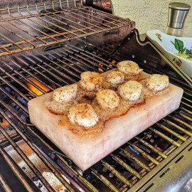 Pink Salt Wall Premium Himalayan Pink Salt Grill Plate 8x4x2 FREE Fine Salt BBQ Searing Serving