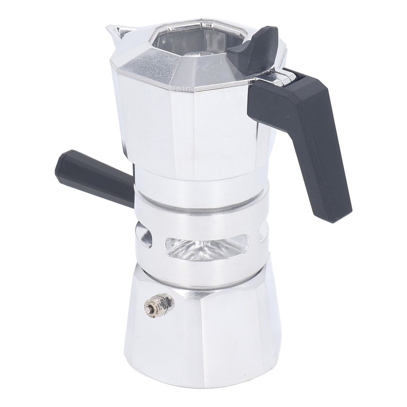 120ml 2 Cups Double Valve Moka Pot Aluminum Alloy Moka