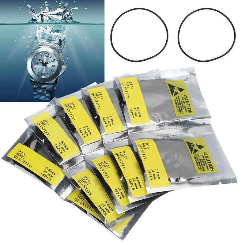 500pcs/bag O Ring Rubber Seal Watch Back Cover Seal Gaskets