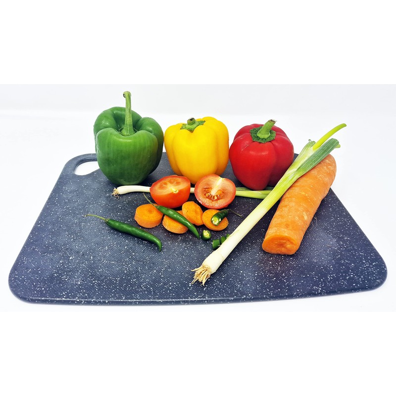 Poundsaver Plastic Chopping Board Marble Coated,Cutting Board for Kitchen, Large