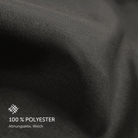 aboveBED Cushion Cover 50 x 70 cm (Set of 2), Anthracite, Microfibre Pillowcase (100% Polyester), Concealed Zip on the Long Side, Soft and Breathable Cushion Cover