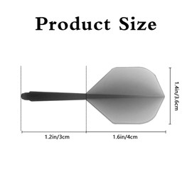 Ximinwzm 9 Pcs Dart Flights and Shafts, Integrated Dart Flights, Dart Flights and Stems All In One, 2-in-1 Combined Dart Flights, Integrated Dart Shaft System for Precision Throwing