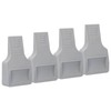 4Pcs U Shape Casters Door Stopper Anti Sliding Furniture Wheels