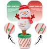 MIGIFTDY Christmas Electric Plush Toy, Christmas Snowman Santa Singing Dancing