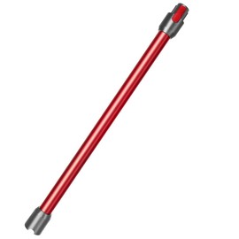 Cleptorize Replacement Extension Wand for Dyson V7 V8 V10 V11 V15 Stick Vacuum Cleaner, Quick Release Tube Attachment, 28.5 in (red)