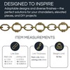 RCH Hardware CH-17-AB-3 Decorative Antique Solid Brass Chain for Hanging,