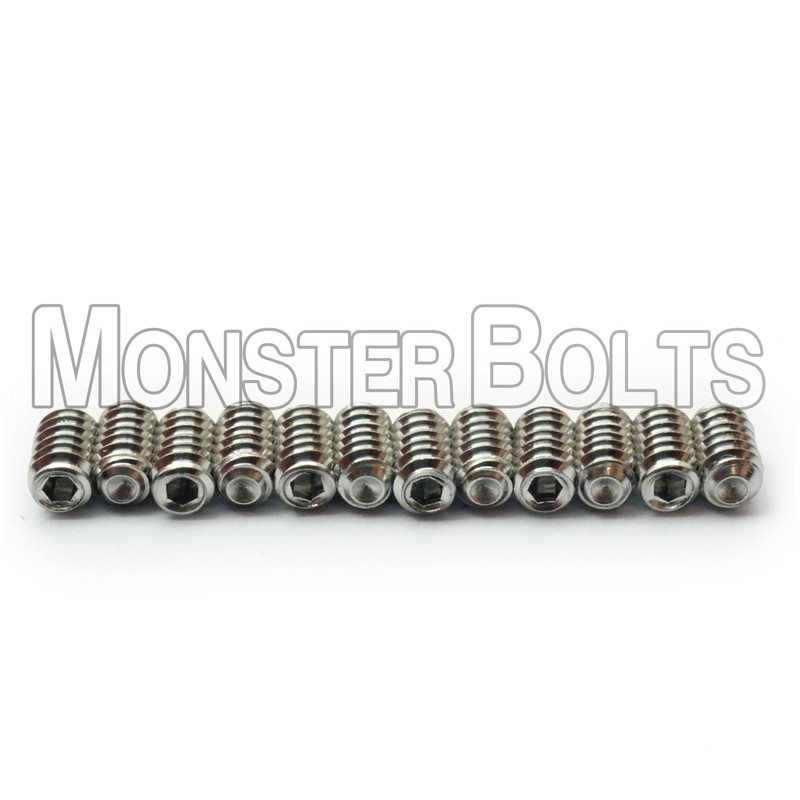 MonsterBolts - #4-40 x 3/16" Guitar Saddle Bridge Height Adjustment