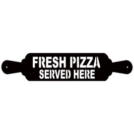 Handmade Fresh Pizza Served Here Metal Sign 23x12