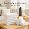 Toallas Faciales Blanco 100 Algodón Suaves Absorbentes Hotel Piezas