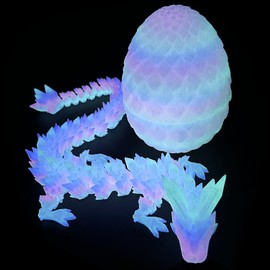 YEWCEP Dragon Egg, 3D Dragon 3D Dragon, Dragon Egg with Dragon, 3D Printed Surprise Dragon in the Egg, Movable Dragon, Dragon Toy, Adults, Children, Gifts