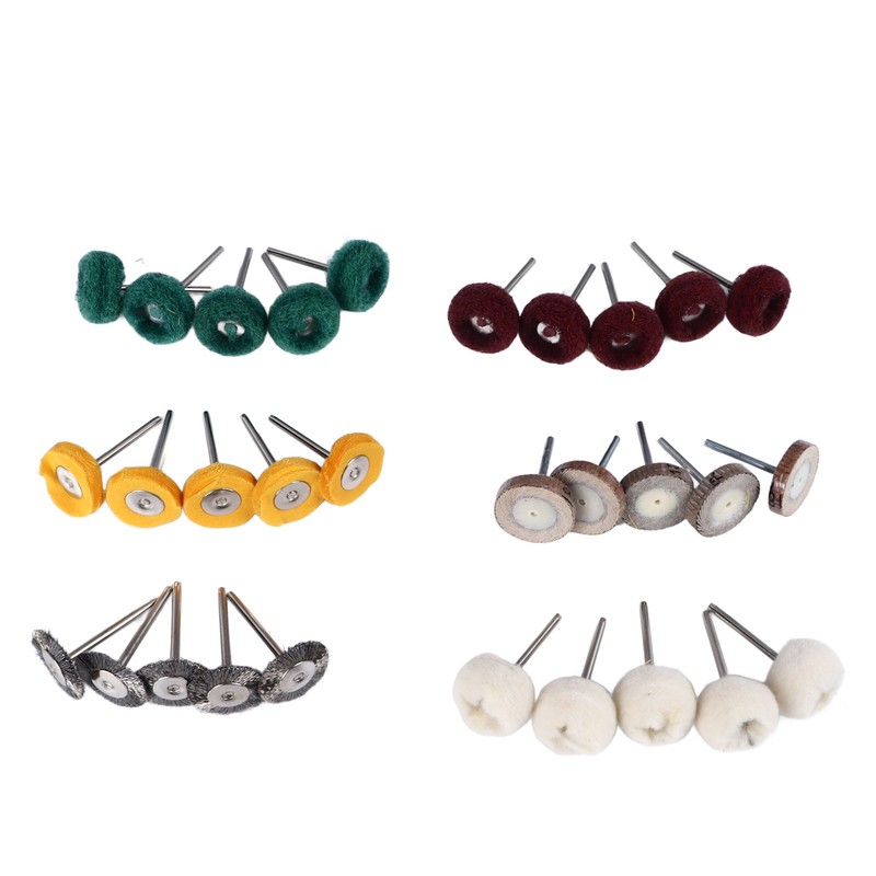 30Pcs Polishing Buffing Wheel Kit Metal Rust Removal with 0.4cm