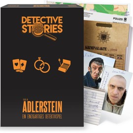 iDventure Detective Stories Case 1: Feuer in Adlerstein. [German language product.] Detective game, crime game, escape room game for use at home.