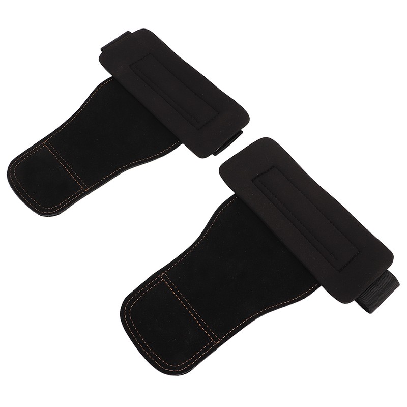 1Pair Real Leather Weight Lifting Wrist Straps Weight Lifting Grips