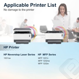 TESEN 143A W1143A Compatible Toner Cartridge Replacement for 143A W1143A for Neverstop Laser 1001nw MFP 1201n 1202nw 1202w Printer 2 Packs Black