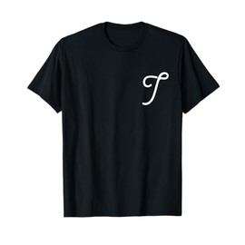 Vintage-style Letter T | Initial | Monogram | Script font T-Shirt