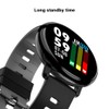 K1 1.3Inch Heart Rate Sleeping Monitor IP68 Waterproof Smartwatch(Black Gray)