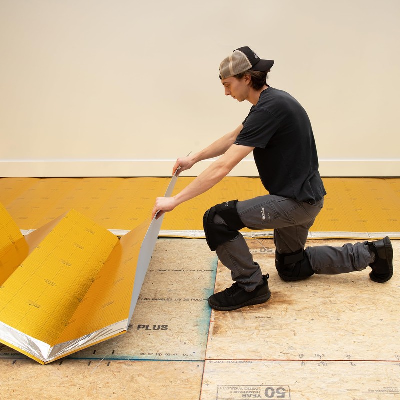 Mohawk Elite 100sqft Premium Flooring Underlayment, 2mm Thickness with pre-Taped